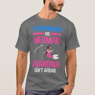 Womens Fisherman eller Sjöjungfru Grandma Gender R T Shirt