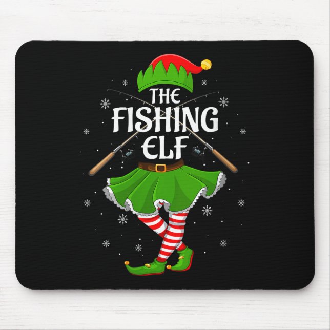 Womens Fishing Elf Christmas Family Girls Women El Musmatta (Framsidan)