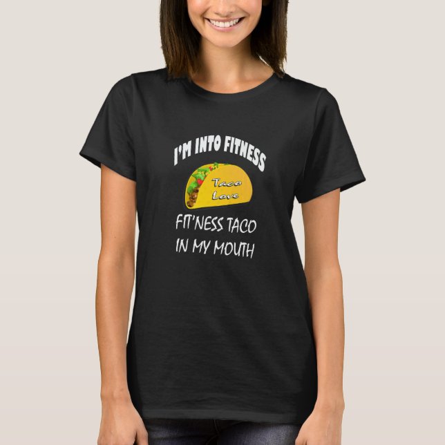 Women's Fitness Gym Taco Cinco De Mayo Cool T Shirt (Framsida)