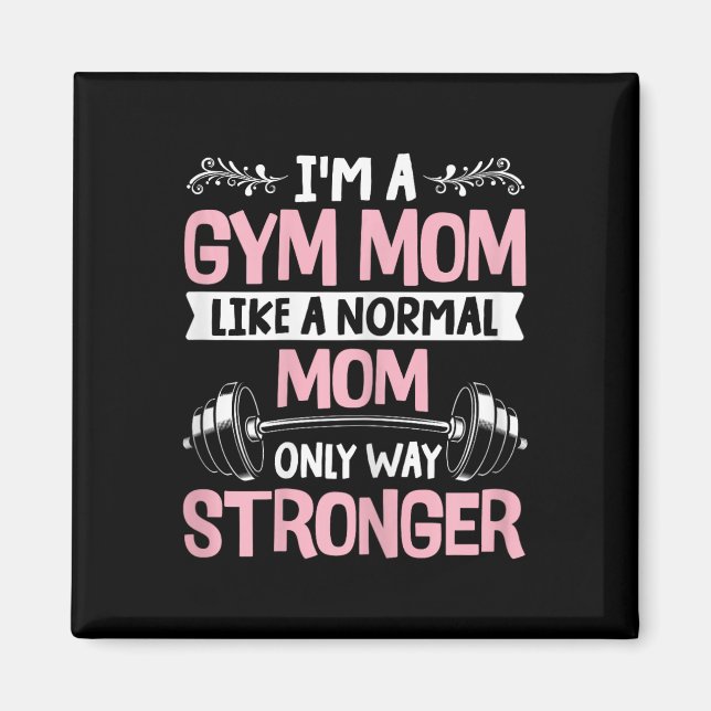 Womens Fitness Muscle Workout Exercise Gym Mamma B Magnet (Framsidan)