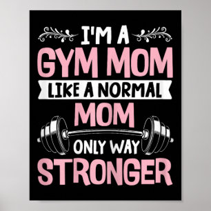 Womens Fitness Muscle Workout Exercise Gym Mamma B Poster