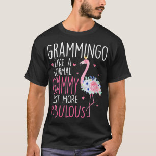 Womens Flamingo Grammingo som en vanlig Grammy Flo T Shirt