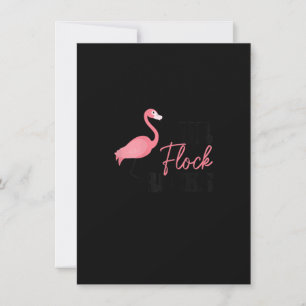 Womens Flamingo Vår Flock Sten Funny Girls Matchi Inbjudningar