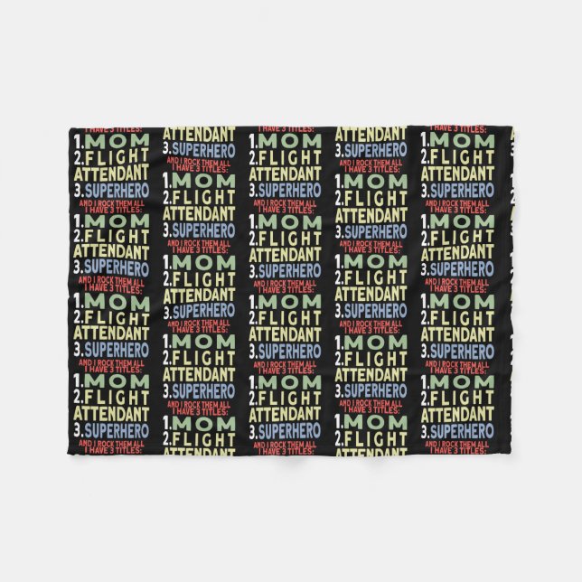 Womens Flight Attendant  Fleecefilt (Framsidan (Horisontell))