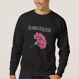 Womens Flowers Dealert in Floristry Garden Flower Lång Ärmad Tröja