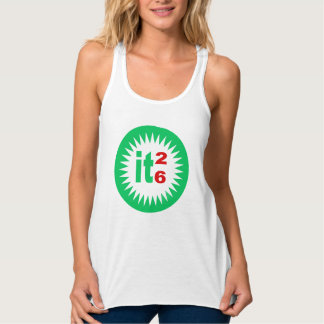 Women's Flowy Racerback Tank Top SUN ITALIA 26 Linne Med Racerback