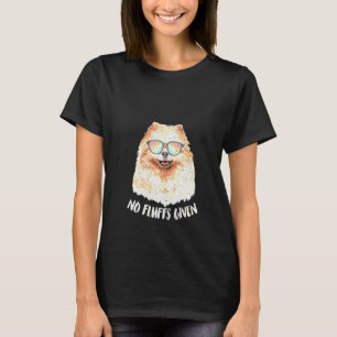 Womens Fluffy Hund Pom Mamma Pommern T Shirt