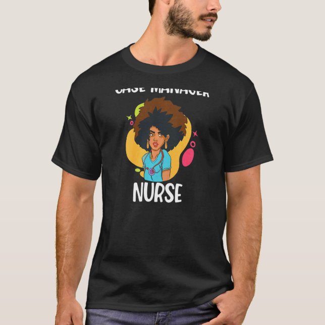 Womens Fodral Manager American Nurse T Shirt (Framsida)