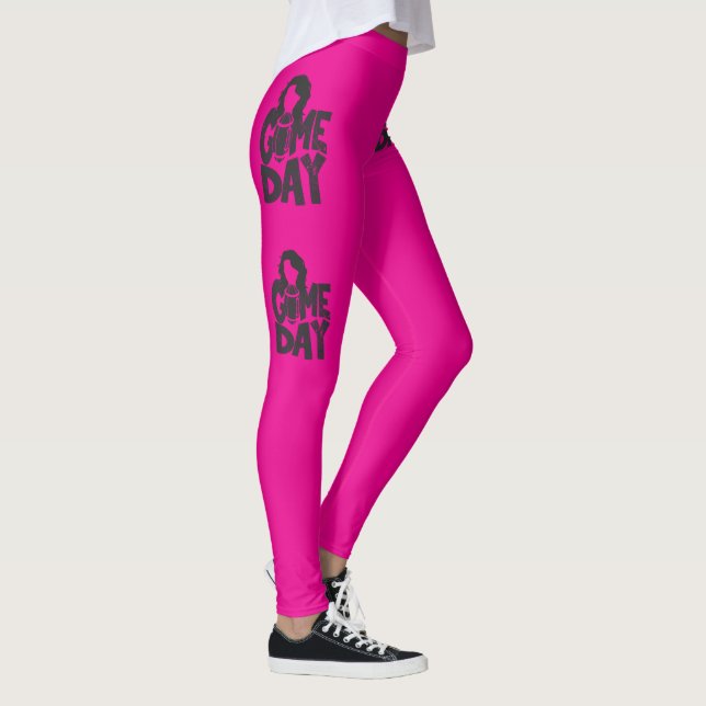 Women's Football Gameday Pink Leggings (Höger)