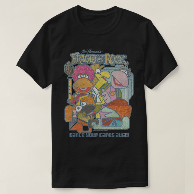 Womens Fraggle Sten Fraggle Abstrakt VNeck T Shirt (Design framsida)