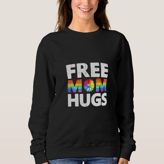 Womens Free Mamma Hugs T Shirt (Framsida)