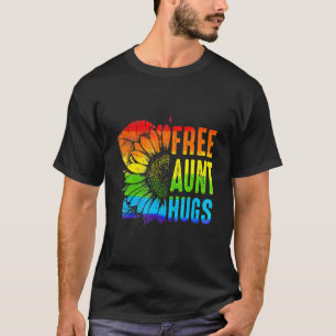 Womens Free Moster Hugs Gay pride Lgbt-Q Månad T Shirt