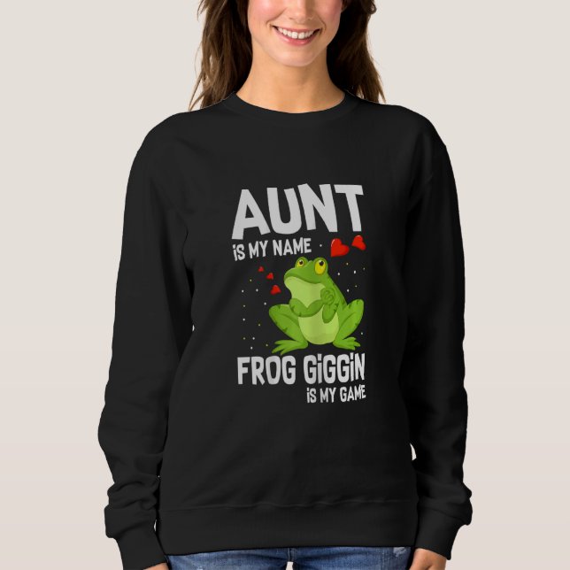 Womens Frog Catching For Bullfrog Hunter and Frog  T Shirt (Framsida)