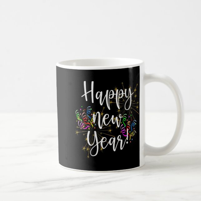 Womens Fun Happy New Year Day Eve Party Fireworks  Kaffemugg (Höger)