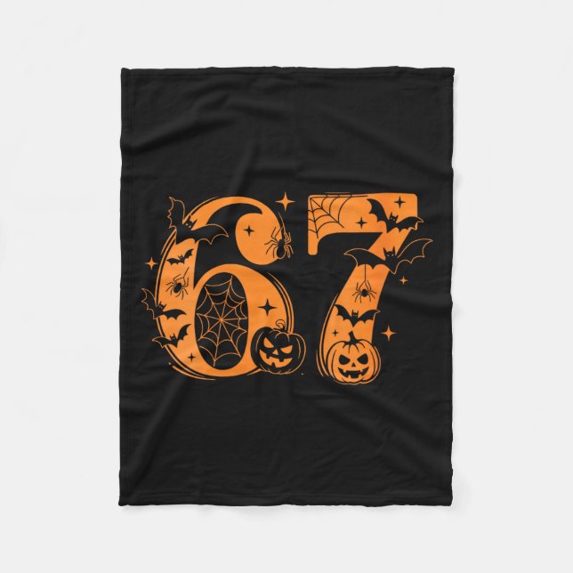 Womens Fun Six Seven 6 7 Meme Design Couples Hallo Fleecefilt (Framsidan)