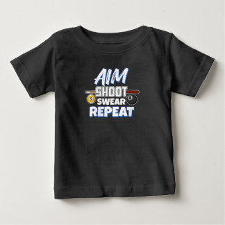 Womens Funny Aim Bassäng Player Gift Billiard Boll T Shirt