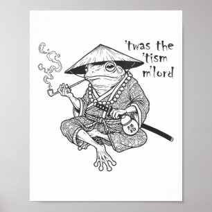 "Womens Funny Autism" "Tismen M Lord Frog Meme" Poster