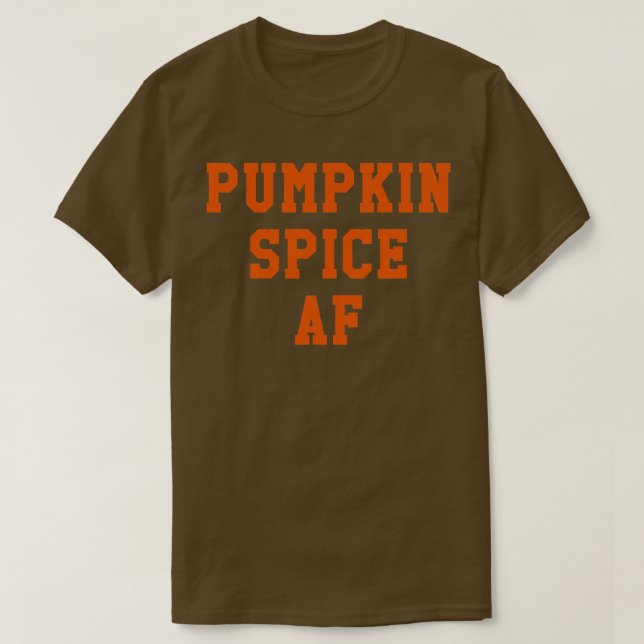 Womens Funny Autumn Fall Pumpkin Spice AFT-Shirt T Shirt (Design framsida)
