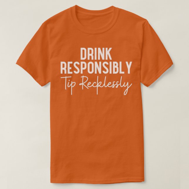 Womens Funny Bartender-gåvor T Shirt (Design framsida)