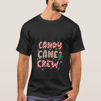Womens Funny Candy cane Crew Funny julgodis T Shirt
