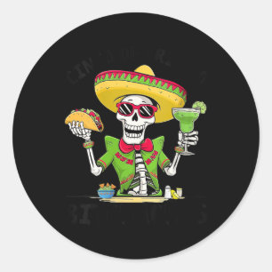 Womens Funny Cinco De Drinko Achos Mexican Fiesta Runt Klistermärke