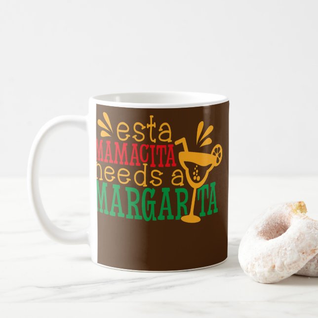 Womens Funny Cinco de Mayo Mom Mother Mamacita Kaffemugg (Med munk)