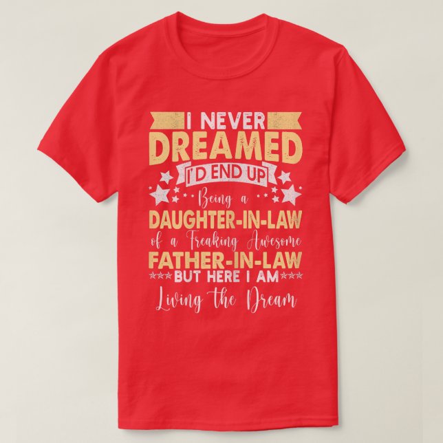 Womens Funny Daughter In Law Sayings, Gifts From F T Shirt (Design framsida)