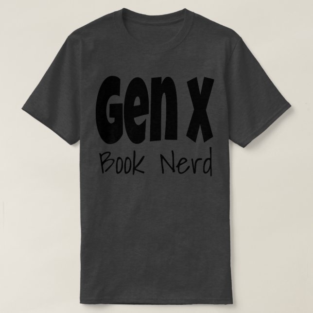Womens Funny Gen X Bok Nerd Generation X Reading T Shirt (Design framsida)