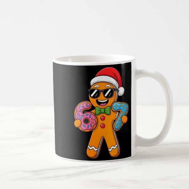 Womens Funny Gingerbread Six Seven 67 Ice Cream Ch Kaffemugg (Höger)