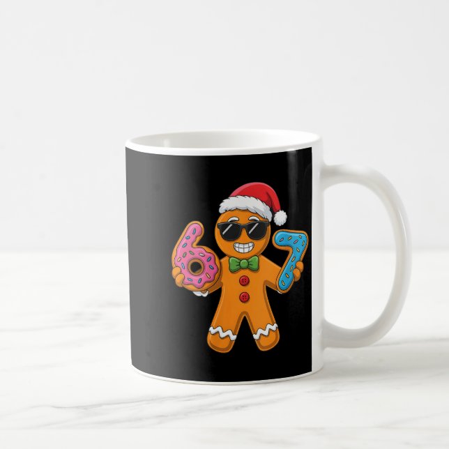 Womens Funny Gingerbread Six Seven 67 Ice Cream Ch Kaffemugg (Höger)