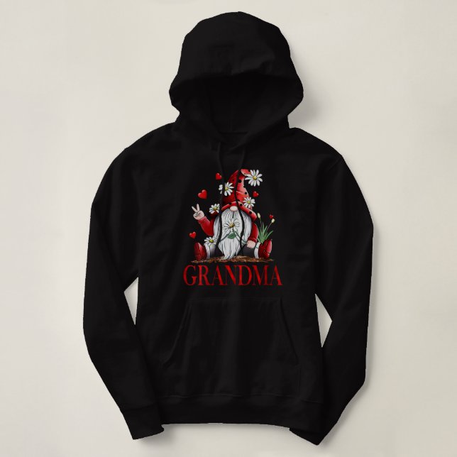 Womens Funny Kärlek som kallas Grandma Gnome Valen T Shirt (Design framsida)