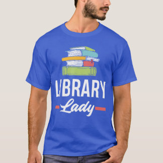 Womens Funny Library Lady Librarian Library Assist T Shirt