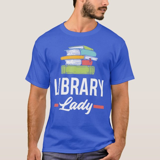 Womens Funny Library Lady Librarian Library Assist T Shirt (Framsida)