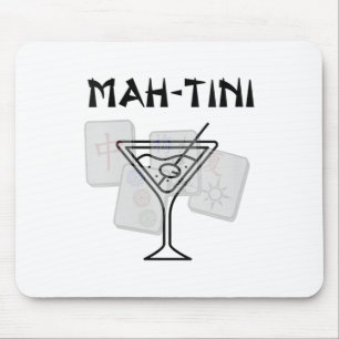 Womens Funny Mahjong Martini Svan Mah Jongg V-nack Musmatta
