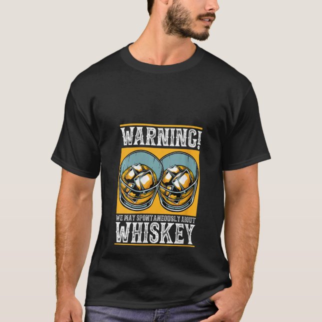 Womens Funny Malt Singlemalt Scotch Bourbon Warnin T Shirt (Framsida)