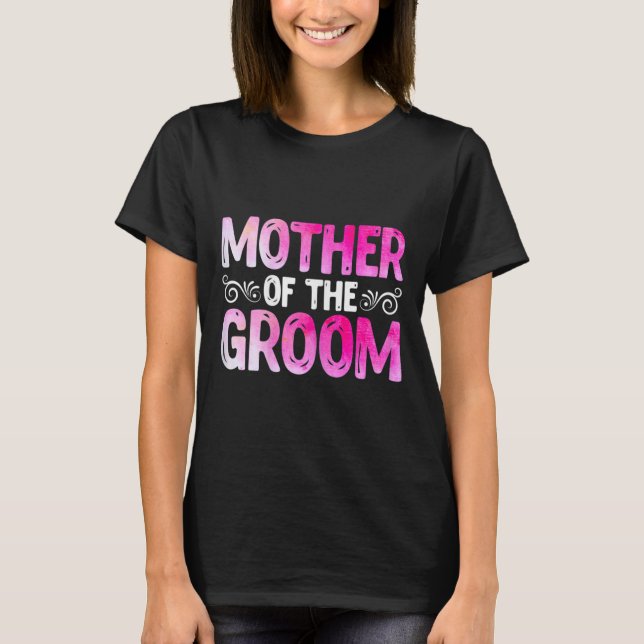 Womens Funny Mors dag Brudens sida Bröllop mot T Shirt (Framsida)