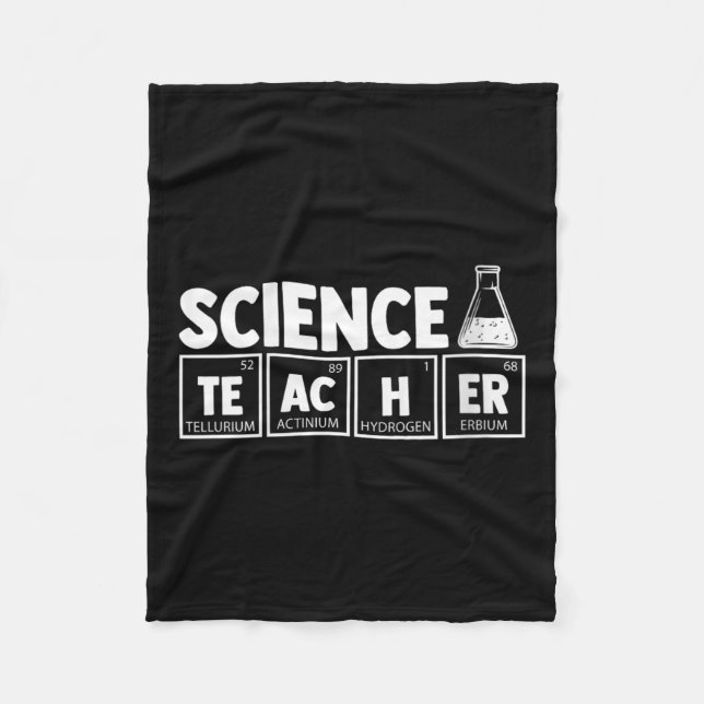 Womens Funny Periodic Bord Science Teacher Nerd C Fleecefilt (Framsidan)