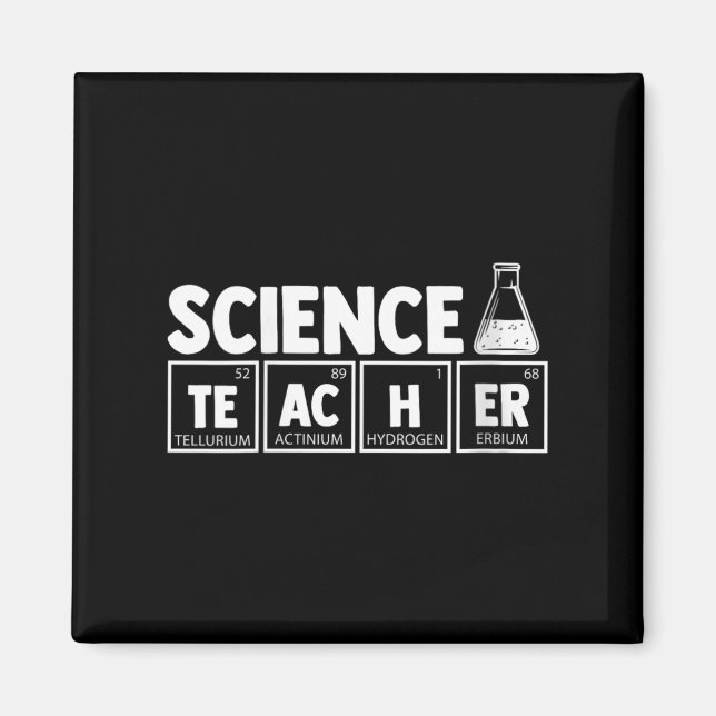 Womens Funny Periodic Bord Science Teacher Nerd C Magnet (Framsidan)