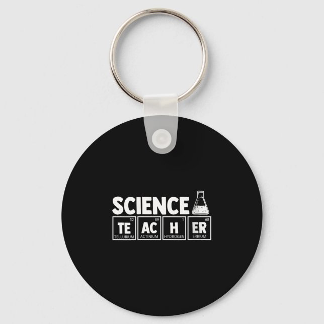 Womens Funny Periodic Bord Science Teacher Nerd C Nyckelring (Framsida)