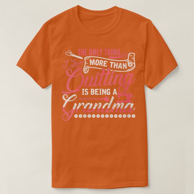 Womens Funny Quilting Sewing Quilt Grandma f T Shirt (Design framsida)