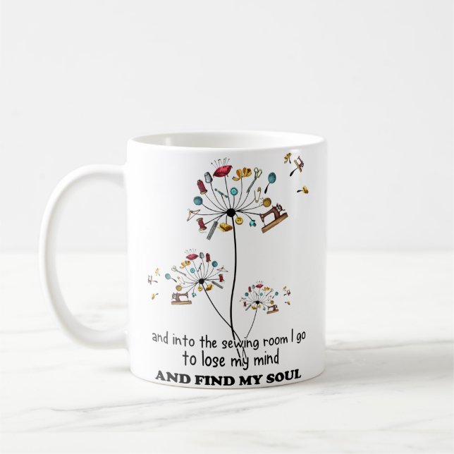 Womens Funny Quote About Quilting - Funny Quilting Kaffemugg (Vänster)