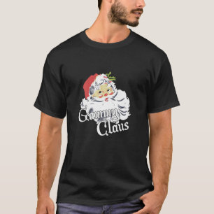 Womens Funny Santa Gammy Claus Snowflake Leopard C T Shirt