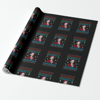 Womens Funny Santa Joe Biden Merry Hanukah Ugly C Presentpapper