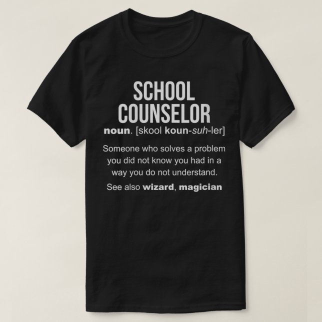 Womens Funny School Counselor VNeck T Shirt (Design framsida)