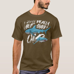 Womens Funny Shark Älskare GiftI Precis som S T Shirt