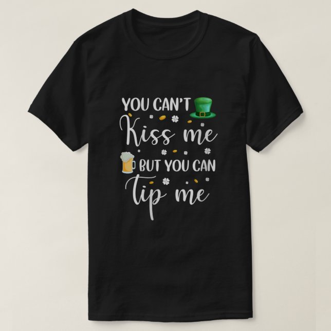 Womens Funny St patricks day Waitress Bartender Wa T Shirt (Design framsida)