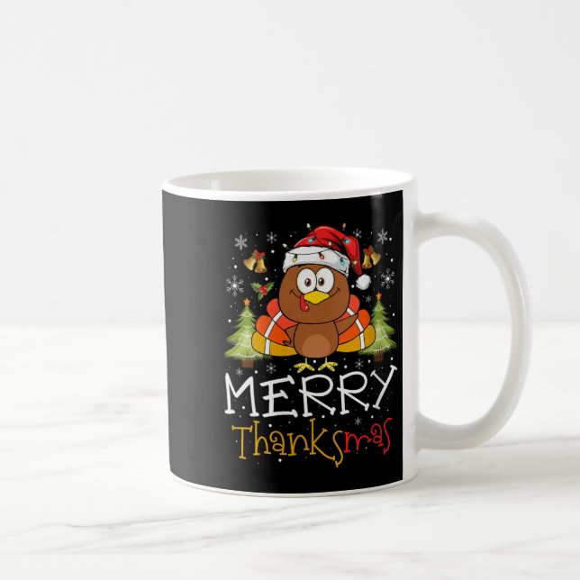 Womens Funny Thanksmas 2025 Merry Thanksmas Thanks Kaffemugg (Höger)