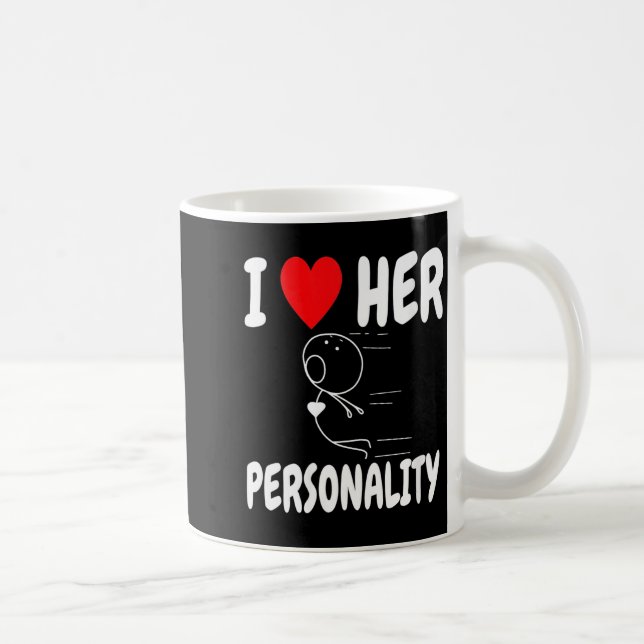 Women's Funny Valentine's Day Couple Matching I Lo Kaffemugg (Höger)