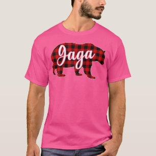 Womens Gaga Bear Shirt jul Red Play Family T