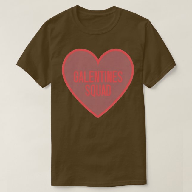 Womens Galentines Day Squad BFF Valentines day Fri T Shirt (Design framsida)